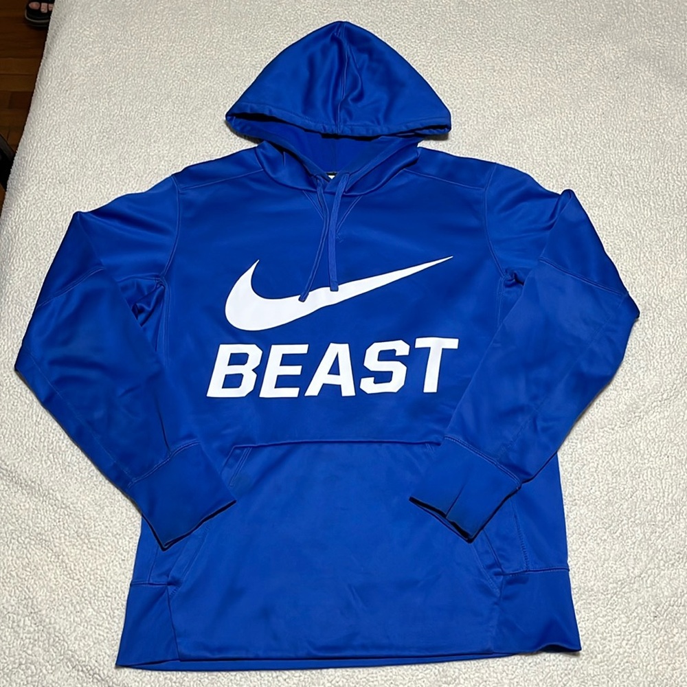 Nike Blue Therma-Fit Beast Hoodie